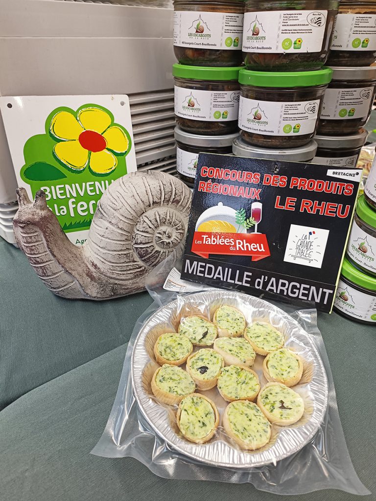 Des escargots pour les fêtes : en cadeau
