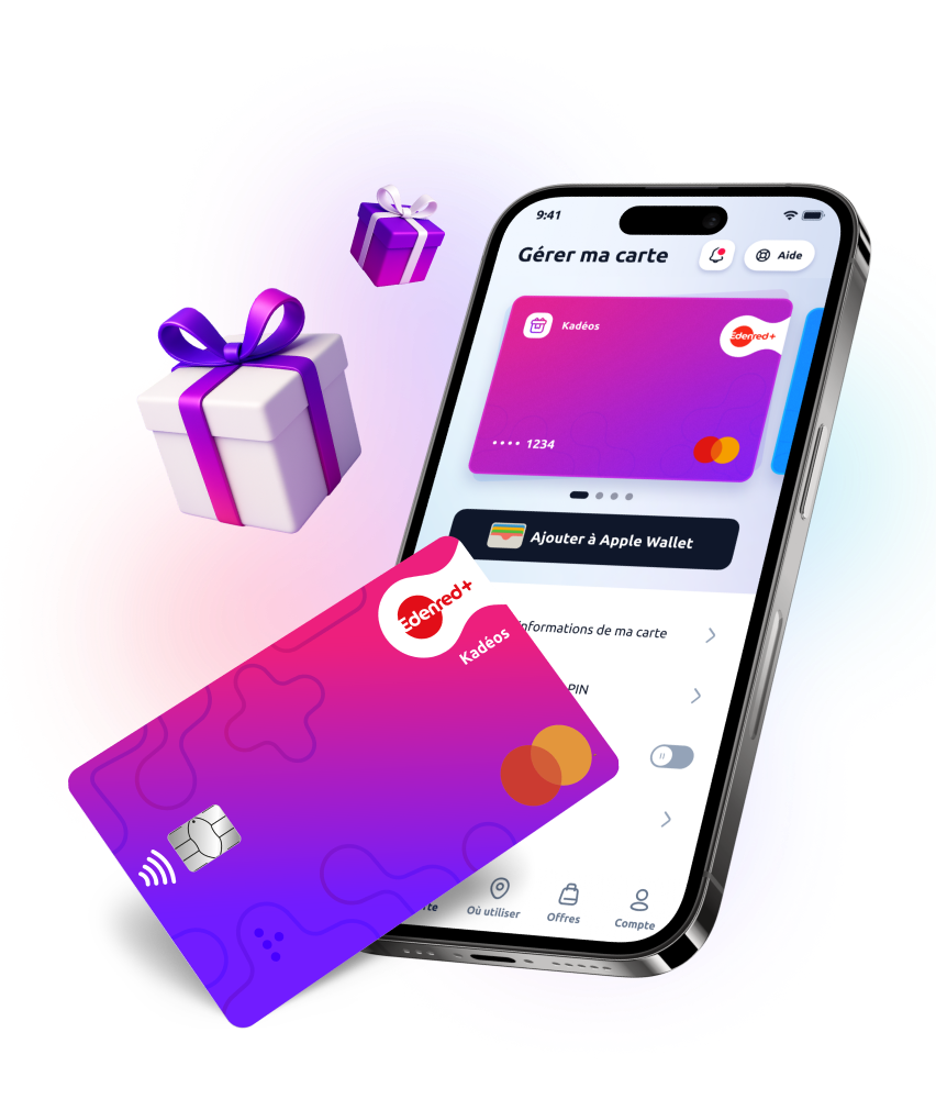 Carte cadeau Edenred+ Kadéos
