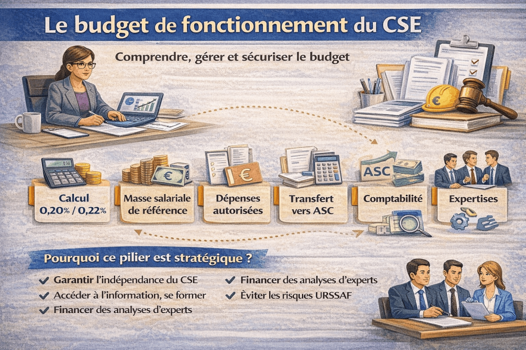 Le budget de fonctionnement du CSE