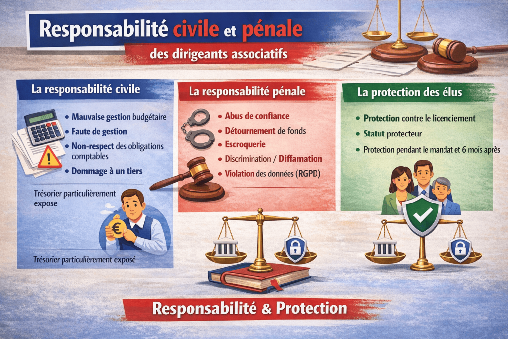 Responsabilité civile et pénale des dirigeants associatifs