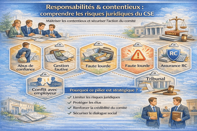 Responsabilités & contentieux : comprendre les risques juridiques du CSE