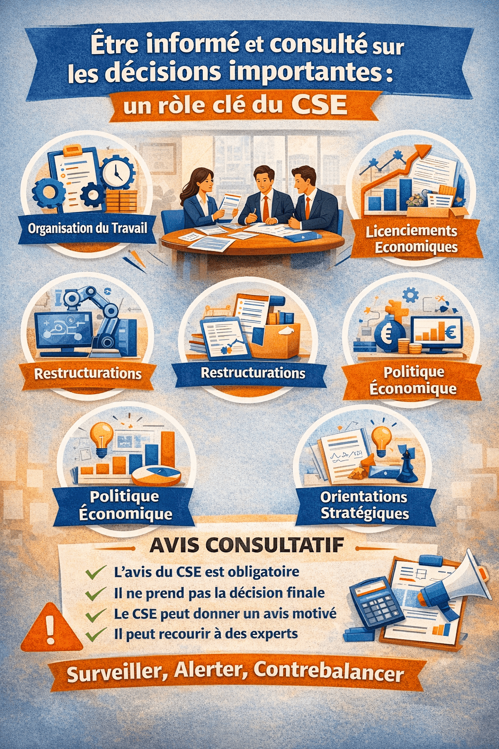 Être informé et consulté sur les décisions importantes : un rôle clé du CSE