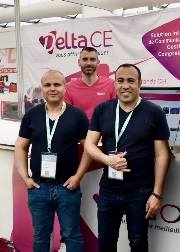 Ali, Ahmed et Benjamin, fondateurs de Swizy, solution CSE depuis 2012