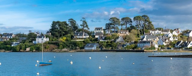 Golfe du Morbihan CSE : vue aérienne des 40 îles en Bretagne sud